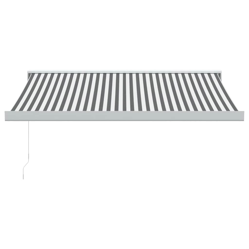 Τέντα Πτυσσόμενη Ανθρακί και Λευκή 3,5x2,5μ. Ύφασμα / Αλουμίνιο