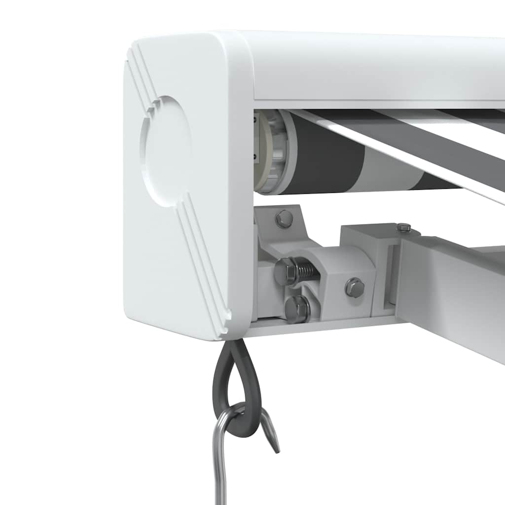 Τέντα Πτυσσόμενη Ανθρακί και Λευκή 3,5x2,5μ. Ύφασμα / Αλουμίνιο