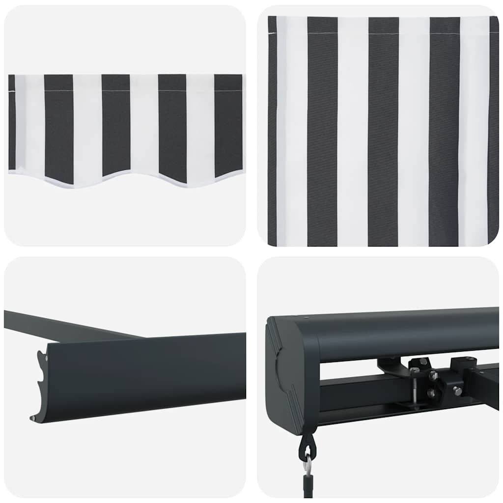 Τέντα Πτυσσόμενη Ανθρακί / Λευκή 3 x 2,5 μ. Ύφασμα / Αλουμίνιο