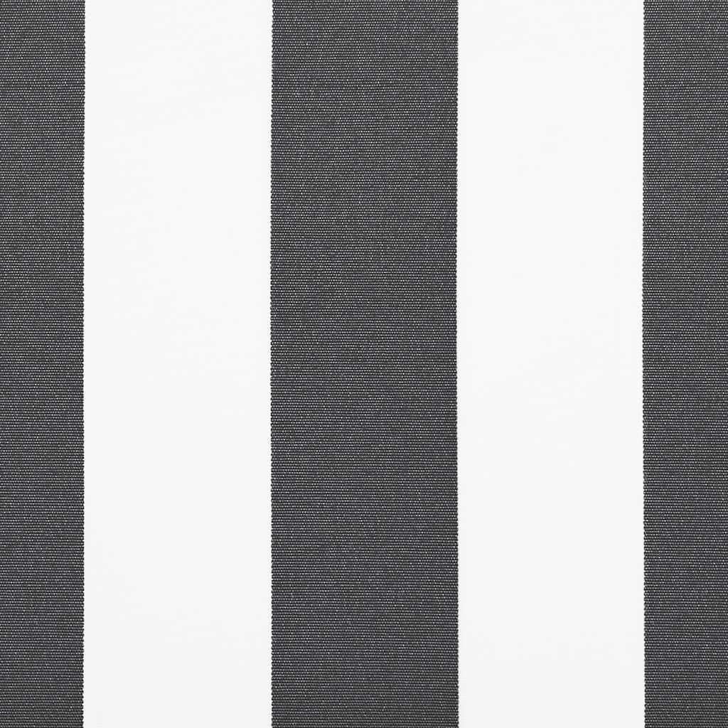 Τέντα Πτυσσόμενη Ανθρακί και Λευκή 5x3 μ. Ύφασμα και Αλουμίνιο