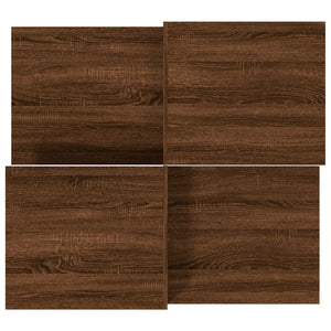 Τραπεζάκια Σαλονιού 2 τεμ Brown Oak Επεξ. Ξύλο