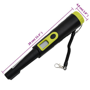 Ανιχνευτής Μετάλλων Pinpointer με Οθόνη LCD Μαύρος και Κίτρινος