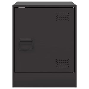 Κομοδίνο Μαύρο 34,5 x 39 x 44 εκ. από Χάλυβα