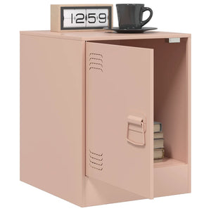 Κομοδίνο Ροζ 34,5 x 39 x 44 εκ. από Χάλυβα