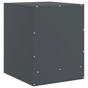 Κομοδίνο Ανθρακί 34,5 x 39 x 44 εκ. από Χάλυβα