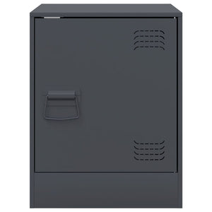 Κομοδίνα 2 τεμ. Ανθρακί 34,5 x 39 x 44 εκ. από Χάλυβα