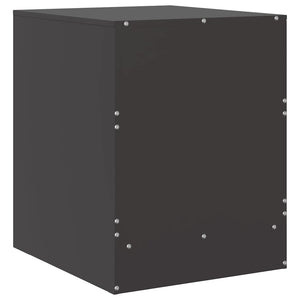 Κομοδίνο Μαύρο 34,5 x 39 x 44 εκ. από Χάλυβα - Pakobazaar