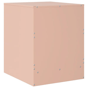 Κομοδίνο Ροζ 34,5 x 39 x 44 εκ. από Χάλυβα