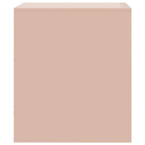 Κομοδίνα 2 τεμ. Ροζ 34,5 x 39 x 44 εκ. από Χάλυβα