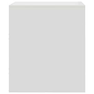 Κομοδίνο Λευκό 34,5 x 39 x 44 εκ. από Χάλυβα