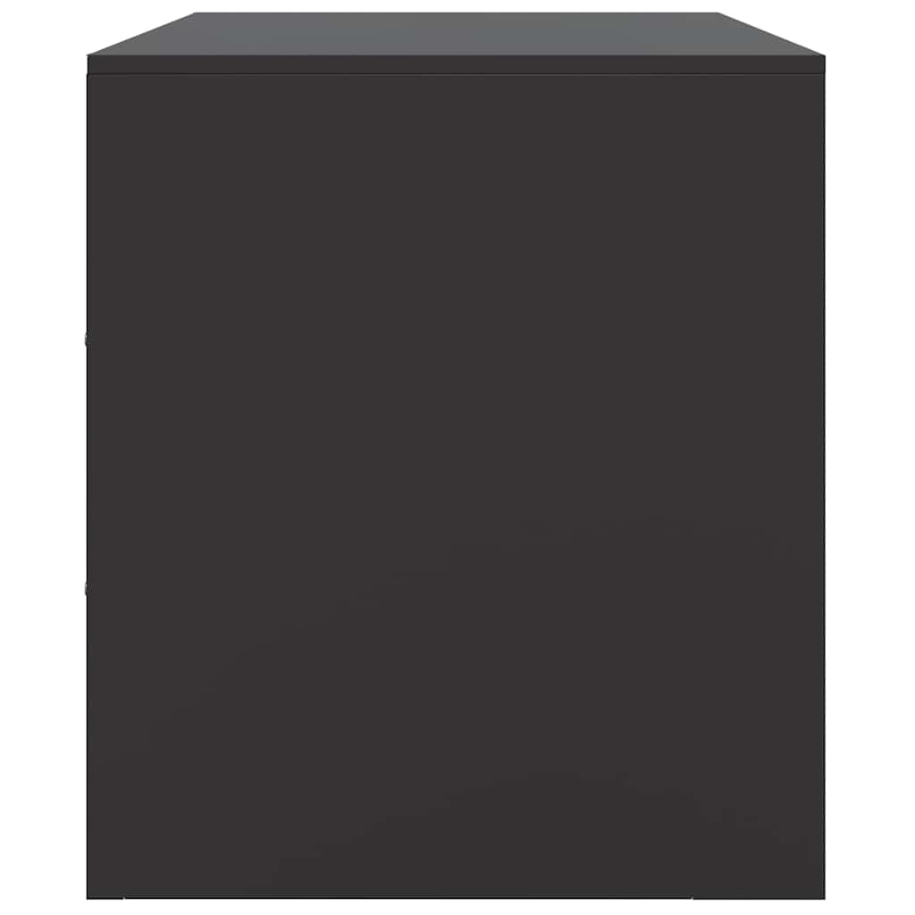 Έπιπλα Τηλεόρασης 2 τεμ. Μαύρο 67 x 39 x 44 εκ. από Χάλυβα