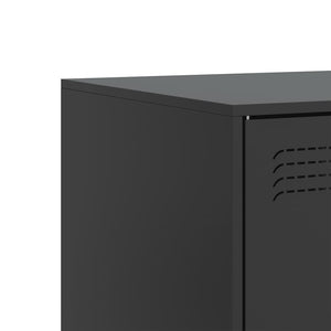 Έπιπλα Τηλεόρασης 2 τεμ. Μαύρο 67 x 39 x 44 εκ. από Χάλυβα