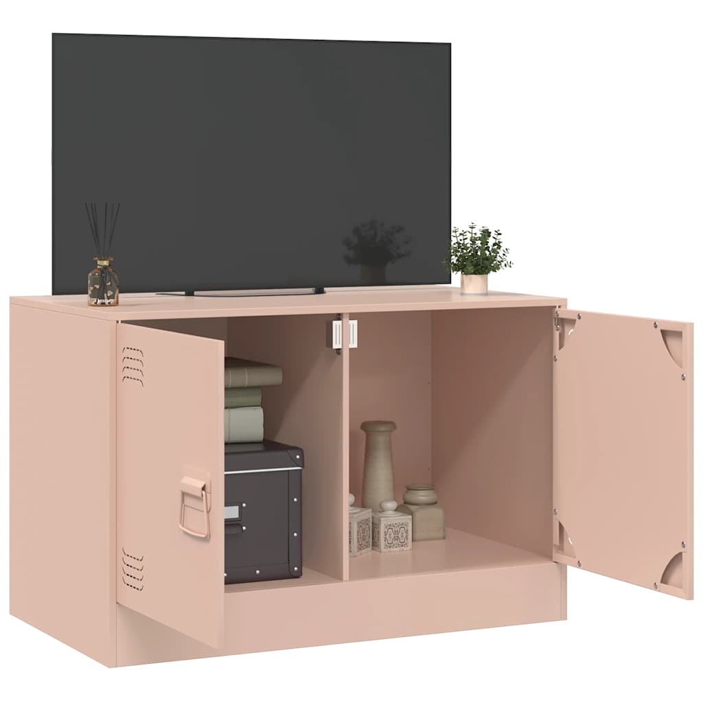 Έπιπλο Τηλεόρασης Ροζ 67 x 39 x 44 εκ. από Χάλυβα
