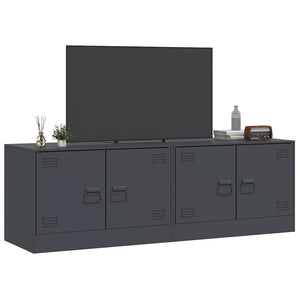 Έπιπλα Τηλεόρασης 2 τεμ. Ανθρακί 67 x 39 x 44 εκ. από Χάλυβα