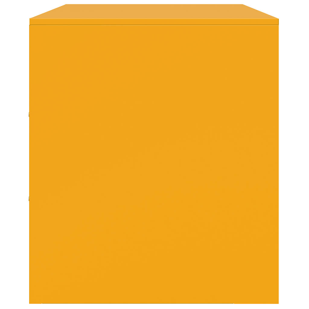 Έπιπλα Τηλεόρασης 2 τεμ. Μουσταρδί Κίτρινο 67x39x44 εκ. Ατσάλι