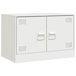 Έπιπλα Τηλεόρασης 2 τεμ. Λευκό 67 x 39 x 44 εκ. από Χάλυβα