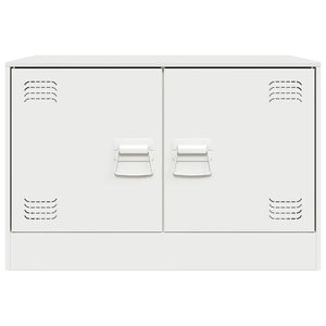 Έπιπλα Τηλεόρασης 2 τεμ. Λευκό 67 x 39 x 44 εκ. από Χάλυβα