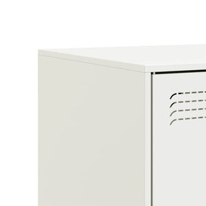 Έπιπλα Τηλεόρασης 2 τεμ. Λευκό 67 x 39 x 44 εκ. από Χάλυβα