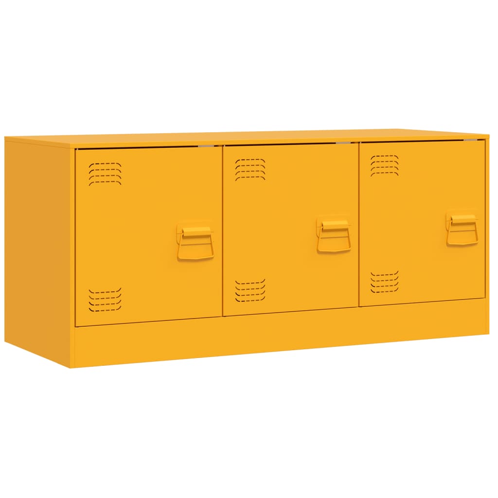 Έπιπλο Τηλεόρασης Μουσταρδί Κίτρινο 99x39x44 εκ. από Ατσάλι