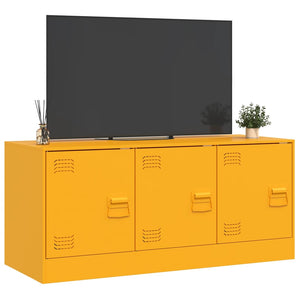 Έπιπλο Τηλεόρασης Μουσταρδί Κίτρινο 99x39x44 εκ. από Ατσάλι