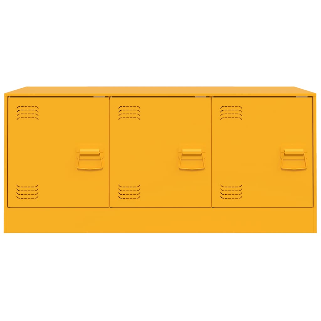 Έπιπλο Τηλεόρασης Μουσταρδί Κίτρινο 99x39x44 εκ. από Ατσάλι
