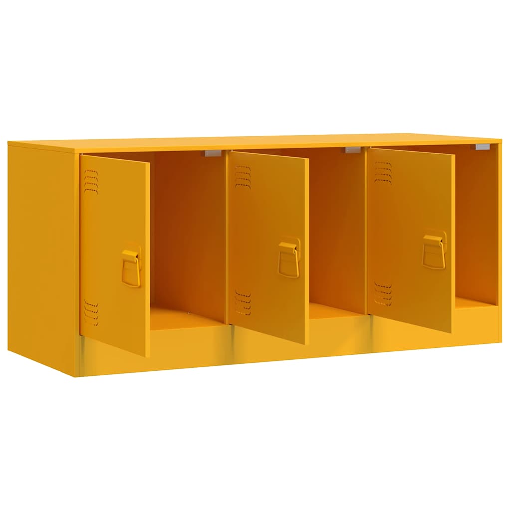 Έπιπλο Τηλεόρασης Μουσταρδί Κίτρινο 99x39x44 εκ. από Ατσάλι