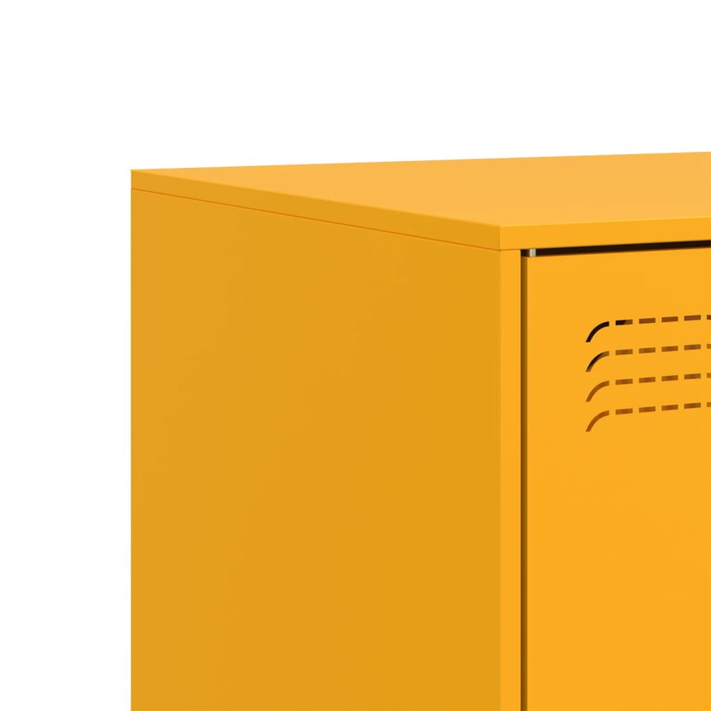Έπιπλο Τηλεόρασης Μουσταρδί Κίτρινο 99x39x44 εκ. από Ατσάλι