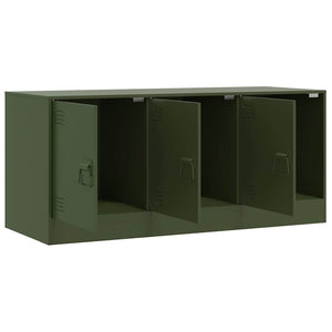 Έπιπλο Τηλεόρασης Πράσινο Λαδί 99x39x44 εκ. από Ατσάλι