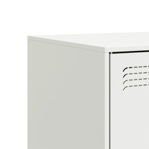 Έπιπλο Τηλεόρασης Λευκό 99x39x44 εκ. από Ατσάλι