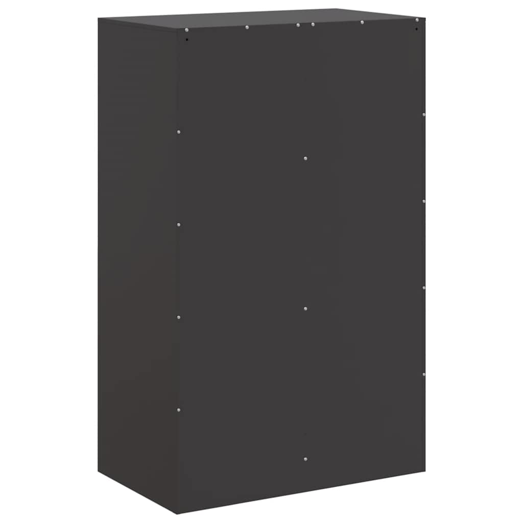 Ντουλάπι Μαύρο 67x39x107 εκ. από Ατσάλι