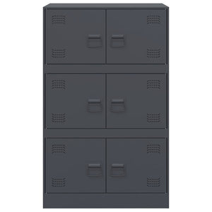 Μπουφές Ανθρακί 67x39x107 εκ. από Ατσάλι