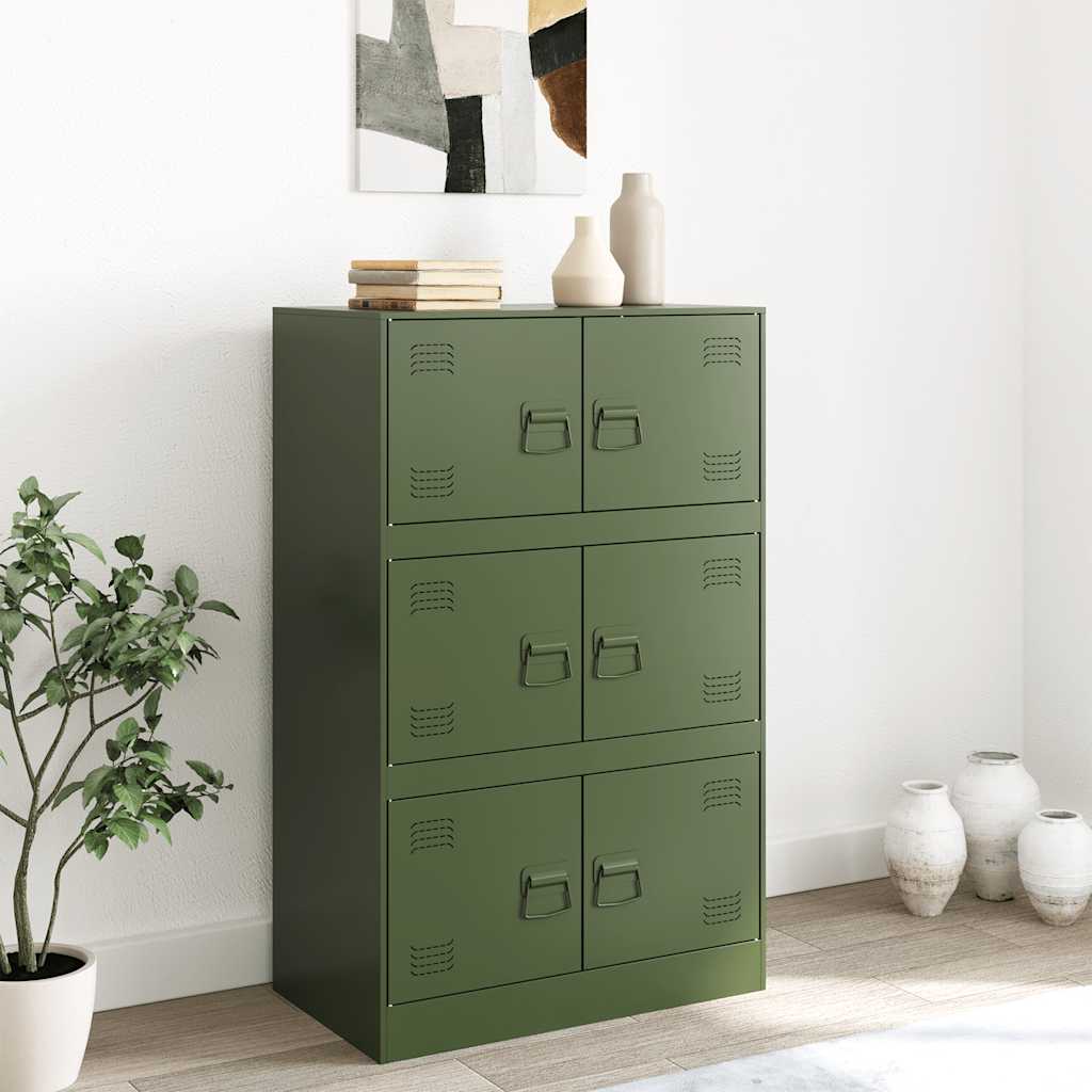 Ντουλάπι Πράσινο Λαδί 67x39x107 εκ. από Ατσάλι