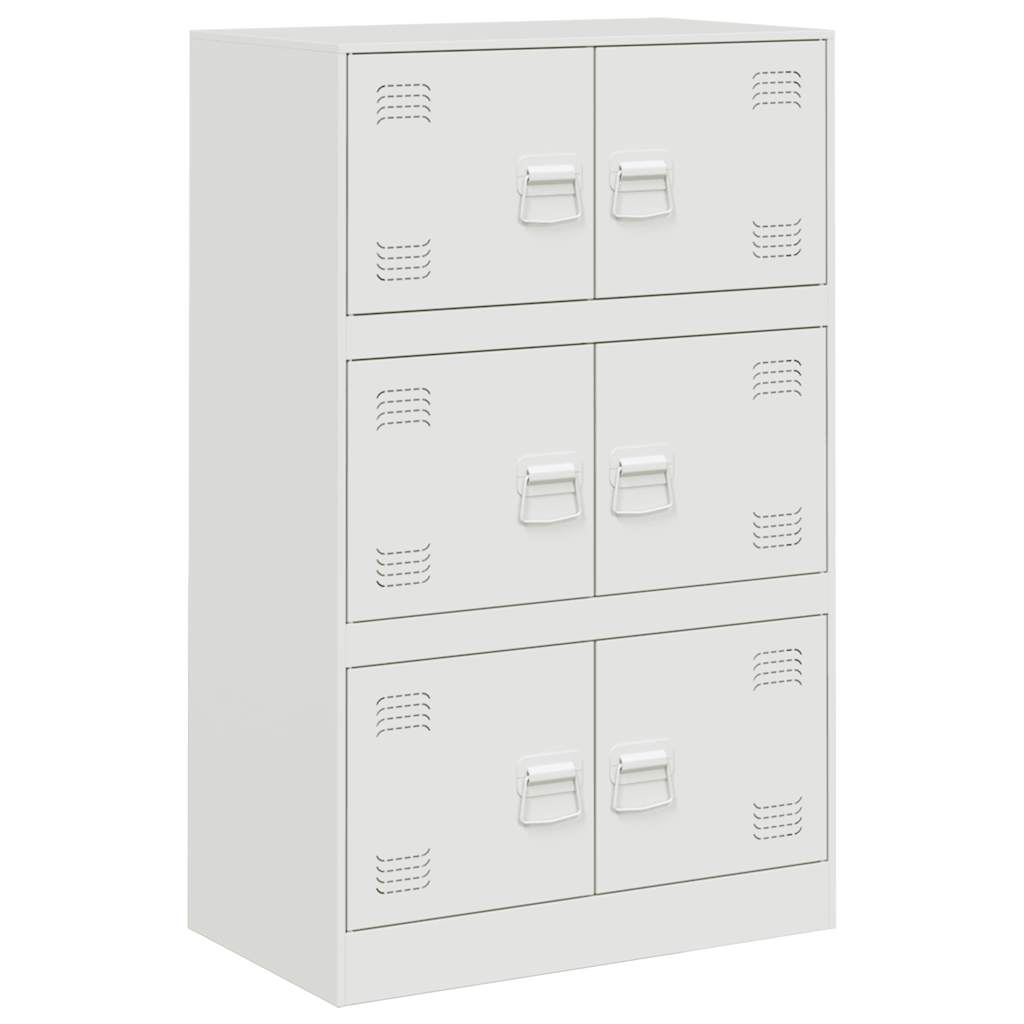 Μπουφές Λευκός 67x39x107 εκ. από Ατσάλι - Pakobazaar
