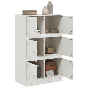 Μπουφές Λευκός 67x39x107 εκ. από Ατσάλι - Pakobazaar