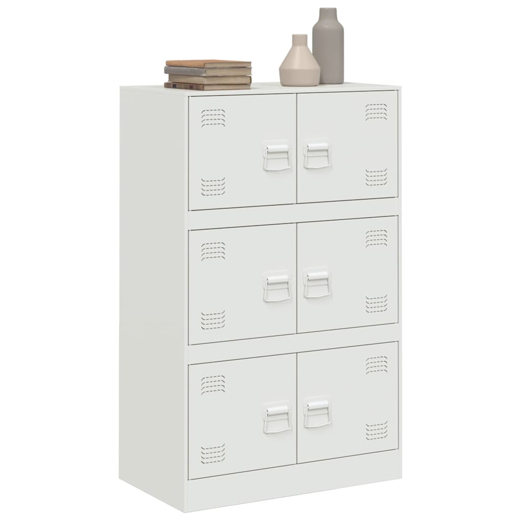 Μπουφές Λευκός 67x39x107 εκ. από Ατσάλι - Pakobazaar