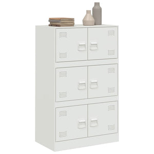 Μπουφές Λευκός 67x39x107 εκ. από Ατσάλι - Pakobazaar