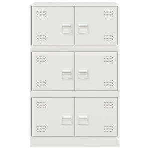 Μπουφές Λευκός 67x39x107 εκ. από Ατσάλι - Pakobazaar