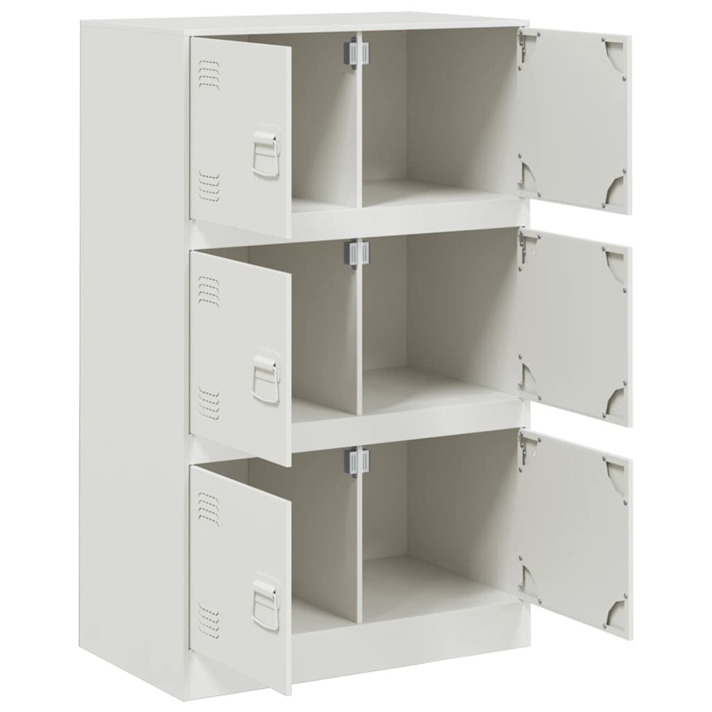 Μπουφές Λευκός 67x39x107 εκ. από Ατσάλι - Pakobazaar