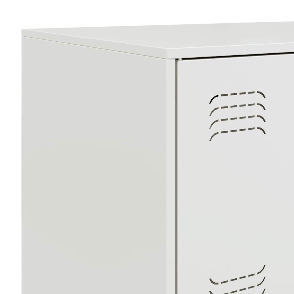 Μπουφές Λευκός 67x39x107 εκ. από Ατσάλι - Pakobazaar