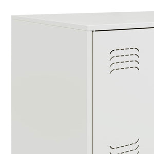 Μπουφές Λευκός 67x39x107 εκ. από Ατσάλι - Pakobazaar