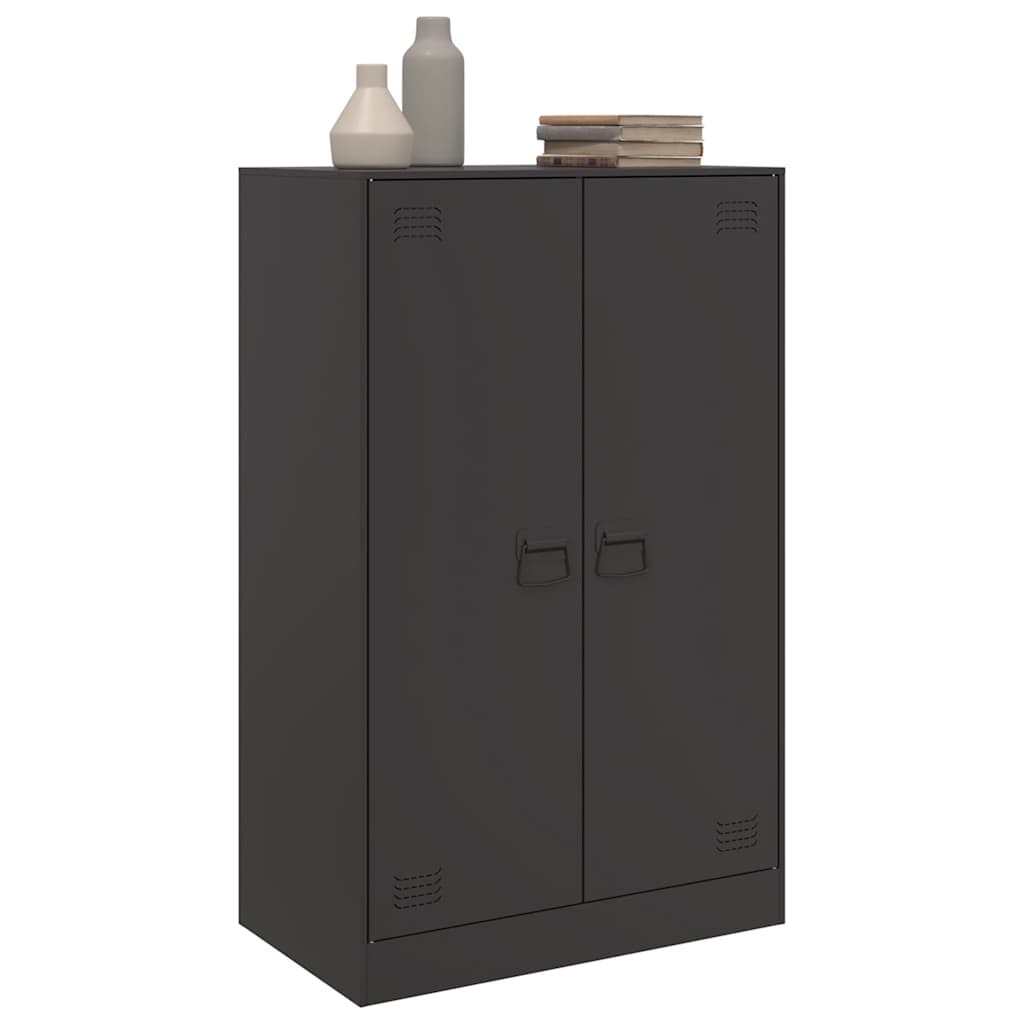 Ντουλάπι Μαύρο 67x39x107 εκ. από Ατσάλι