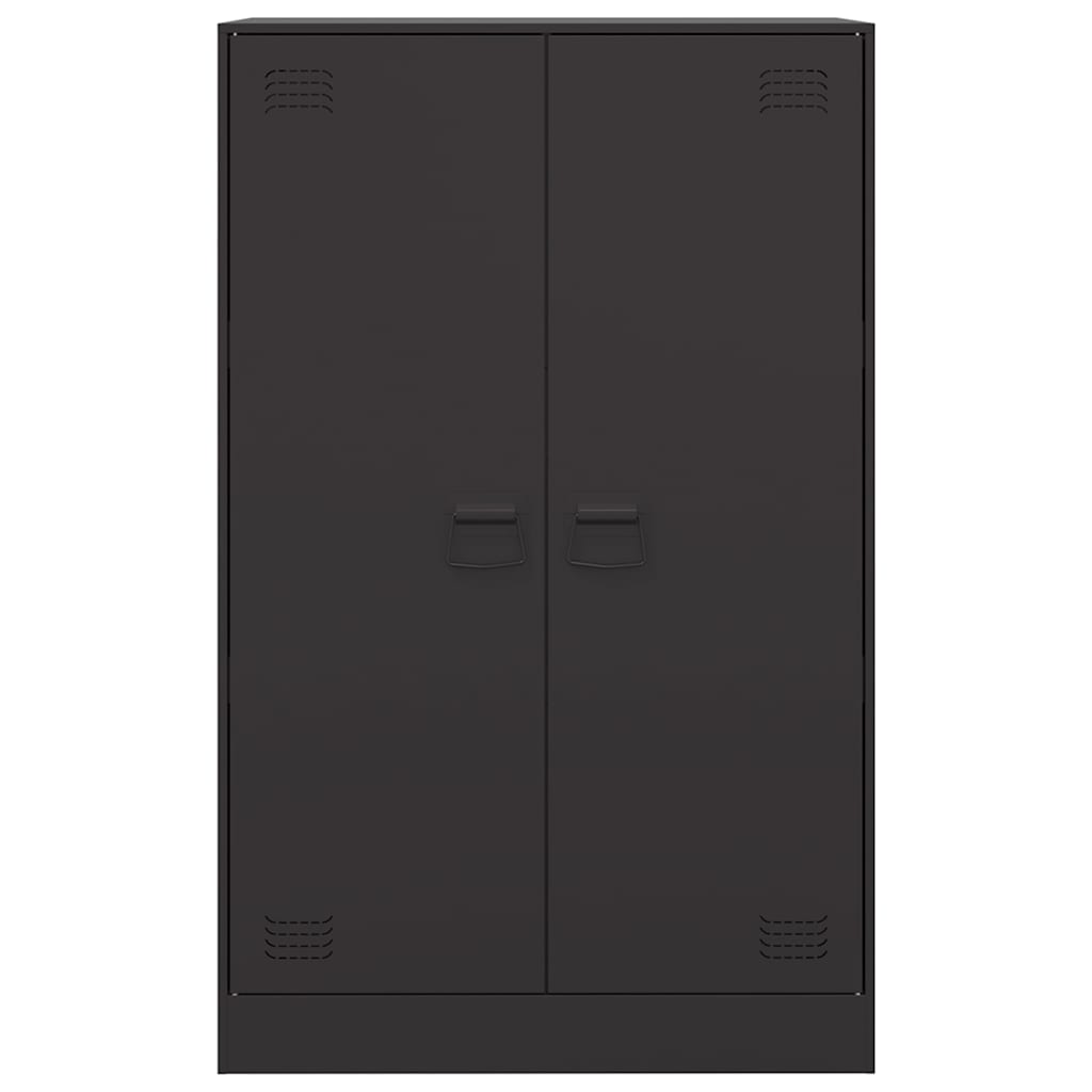Ντουλάπι Μαύρο 67x39x107 εκ. από Ατσάλι