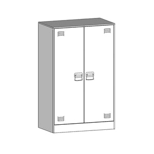 Ντουλάπι Μαύρο 67x39x107 εκ. από Ατσάλι