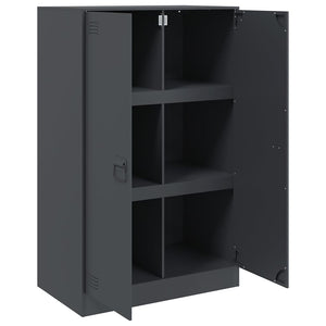 Μπουφές Ανθρακί 67x39x107 εκ. από Ατσάλι - Pakobazaar