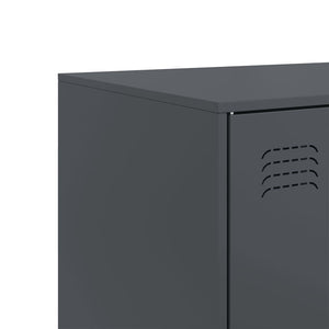 Μπουφές Ανθρακί 67x39x107 εκ. από Ατσάλι - Pakobazaar