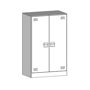 Ντουλάπι Μουσταρδί 67 x 39 x 107 εκ. από Ατσάλι - Pakobazaar