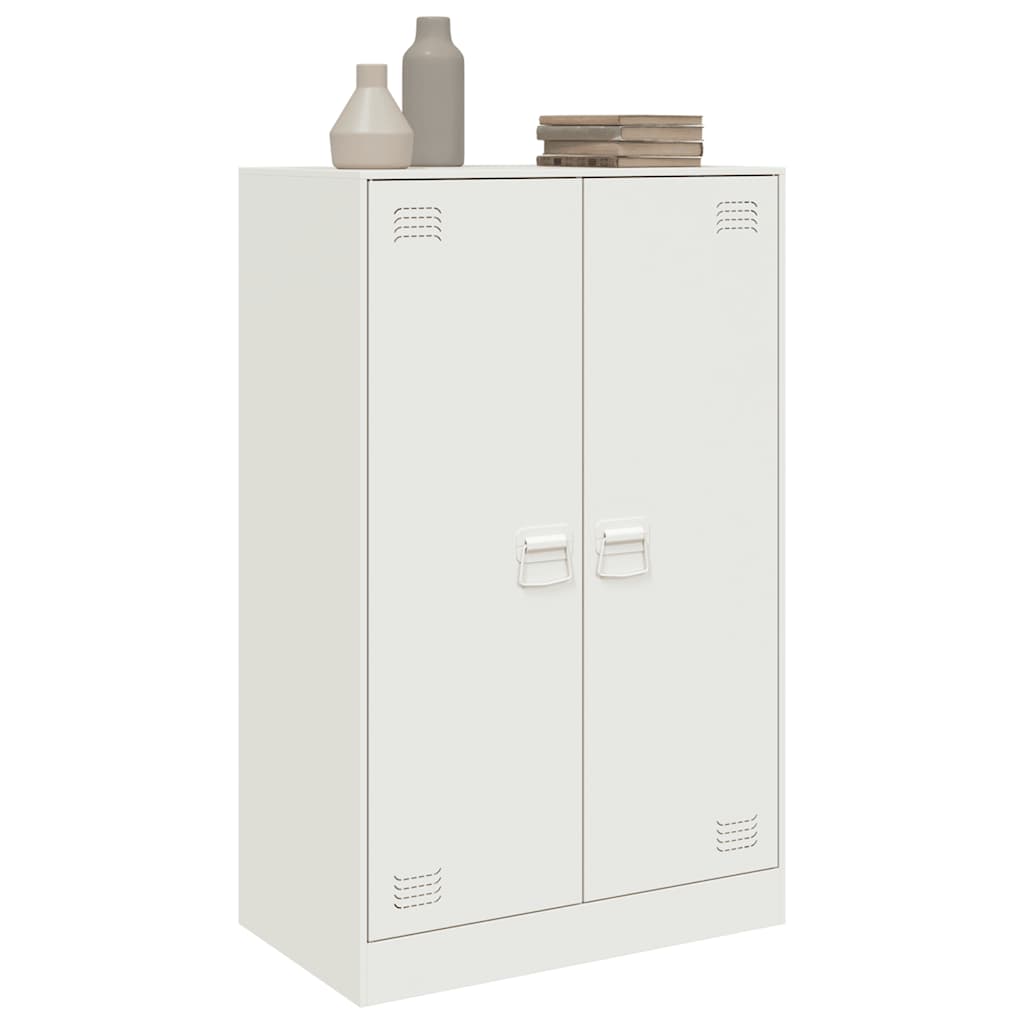 Μπουφές Λευκός 67x39x107 εκ. από Ατσάλι - Pakobazaar