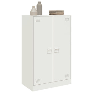Μπουφές Λευκός 67x39x107 εκ. από Ατσάλι - Pakobazaar
