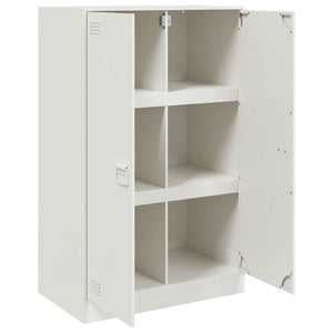 Μπουφές Λευκός 67x39x107 εκ. από Ατσάλι - Pakobazaar