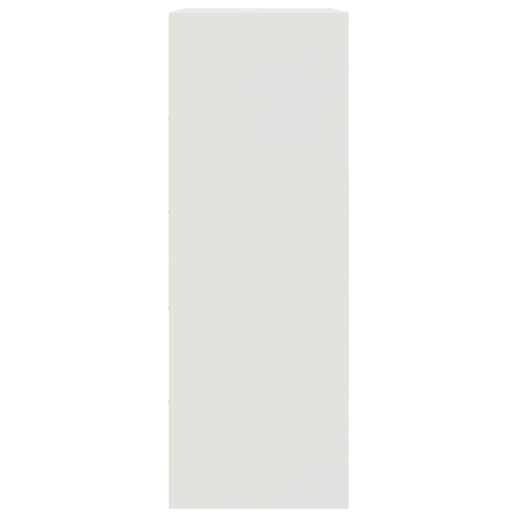 Μπουφές Λευκός 67x39x107 εκ. από Ατσάλι - Pakobazaar